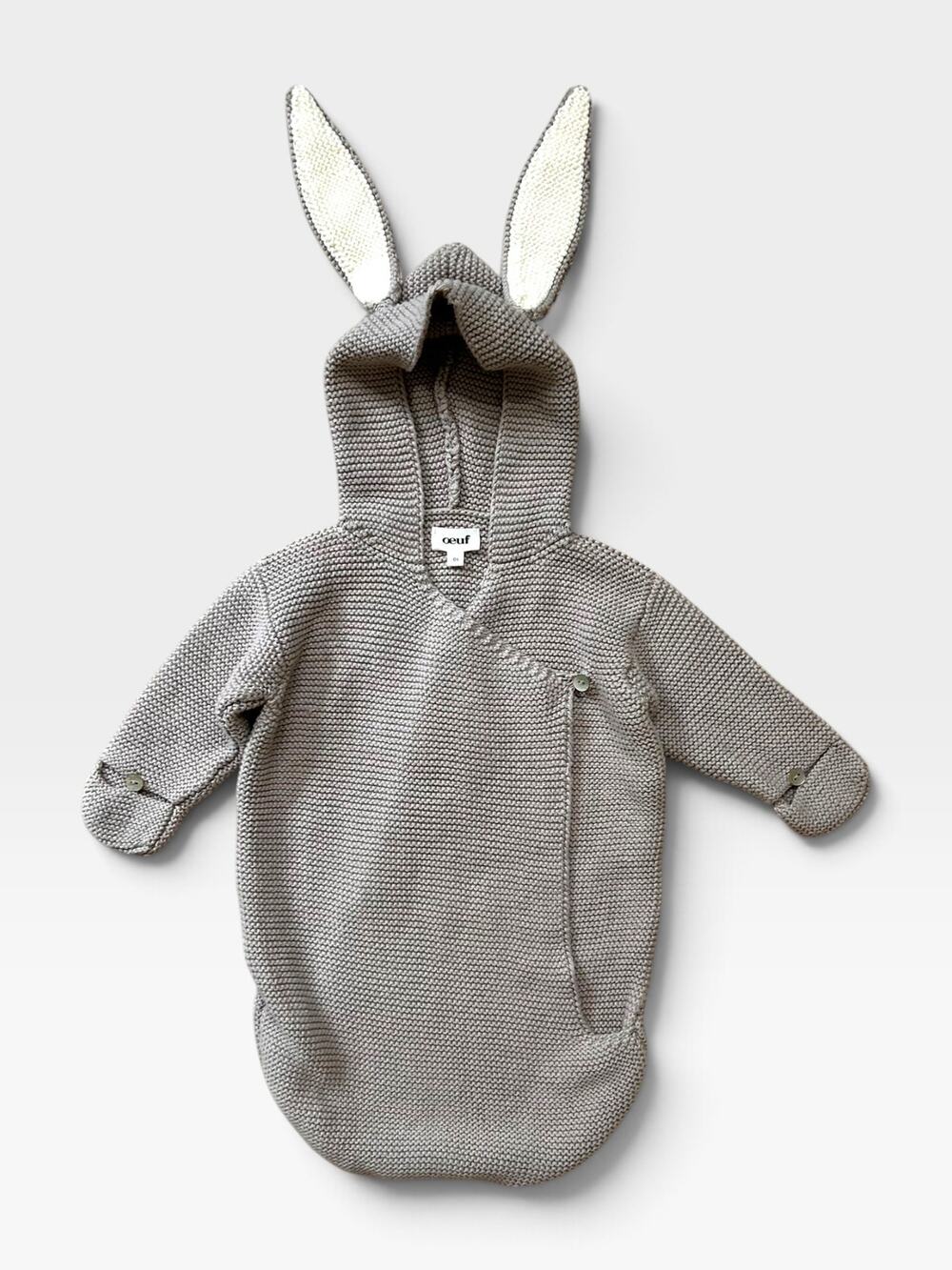HTF Oeuf Knit Bunny Bunting Sleep Sack, One Size